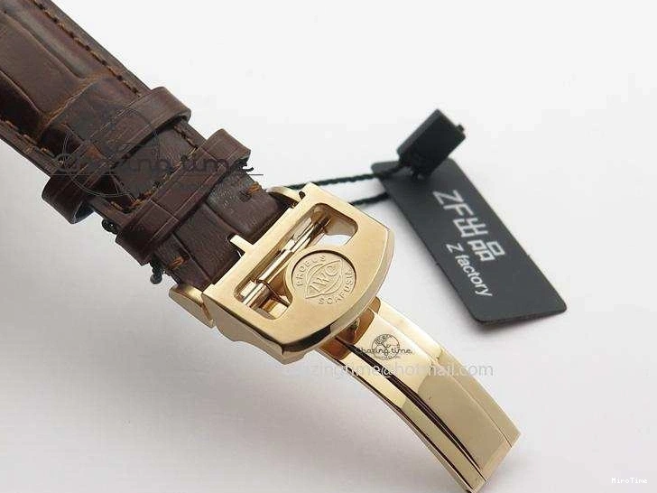 MIROTIME 0128 Fashionable Portuguese Real PR RG IW500701 ZF 1:1 Best Edition On Brown Leather Strap A52010 V 7302